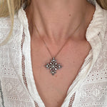 Georgian Diamond Maltese Cross Brooch/Pendant-Charlotte Sayers Antique Jewellery