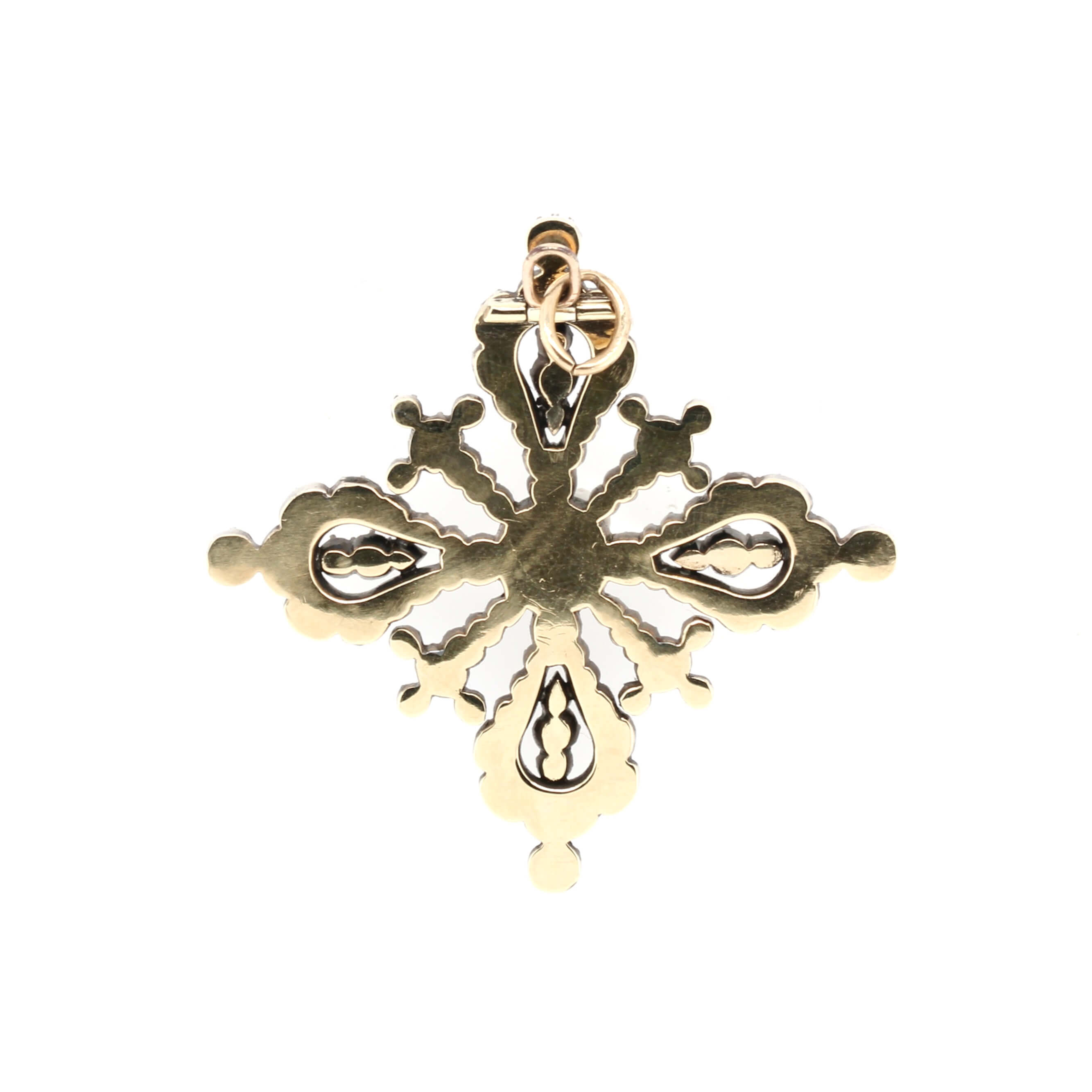 Georgian Diamond Maltese Cross-Charlotte Sayers Antique Jewellery