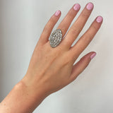 Georgian Diamond Pavé Marquise Ring-Charlotte Sayers Antique Jewellery