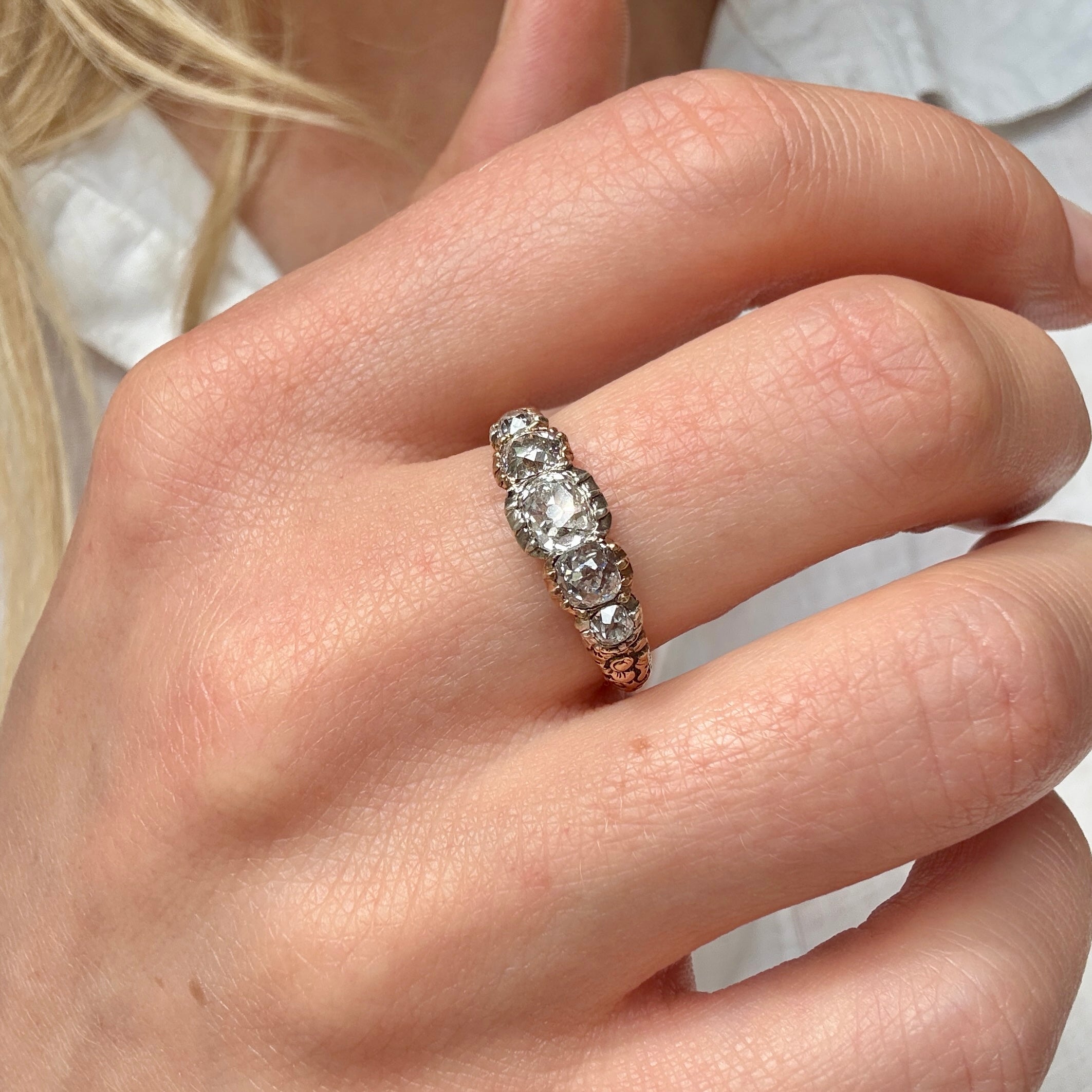Georgian Diamond Ring-Charlotte Sayers Antique Jewellery