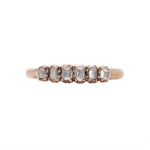 Georgian Diamond Table Cut Line Ring-Charlotte Sayers Antique Jewellery