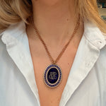 Georgian Diamond and Enamel Pendant-Charlotte Sayers Antique Jewellery