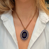 Georgian Diamond and Enamel Pendant-Charlotte Sayers Antique Jewellery