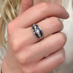 Georgian Diamond and Enamel Ring-Charlotte Sayers Antique Jewellery