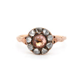 Georgian Diamond and Topaz Ring-Charlotte Sayers Antique Jewellery