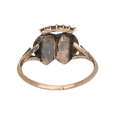 Georgian Double Heart Ring-Charlotte Sayers Antique Jewellery