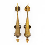 Georgian Drop Earrings-Charlotte Sayers Antique Jewellery