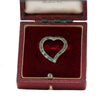 Georgian Emerald Witches Heart-Charlotte Sayers Antique Jewellery