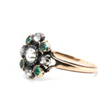 Georgian Emerald and Diamond Ring-Charlotte Sayers Antique Jewellery