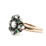 Georgian Emerald and Diamond Ring-Charlotte Sayers Antique Jewellery