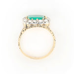 Georgian Emerald and Diamond Ring-Charlotte Sayers Antique Jewellery