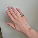 Georgian Emerald and Diamond Ring-Charlotte Sayers Antique Jewellery