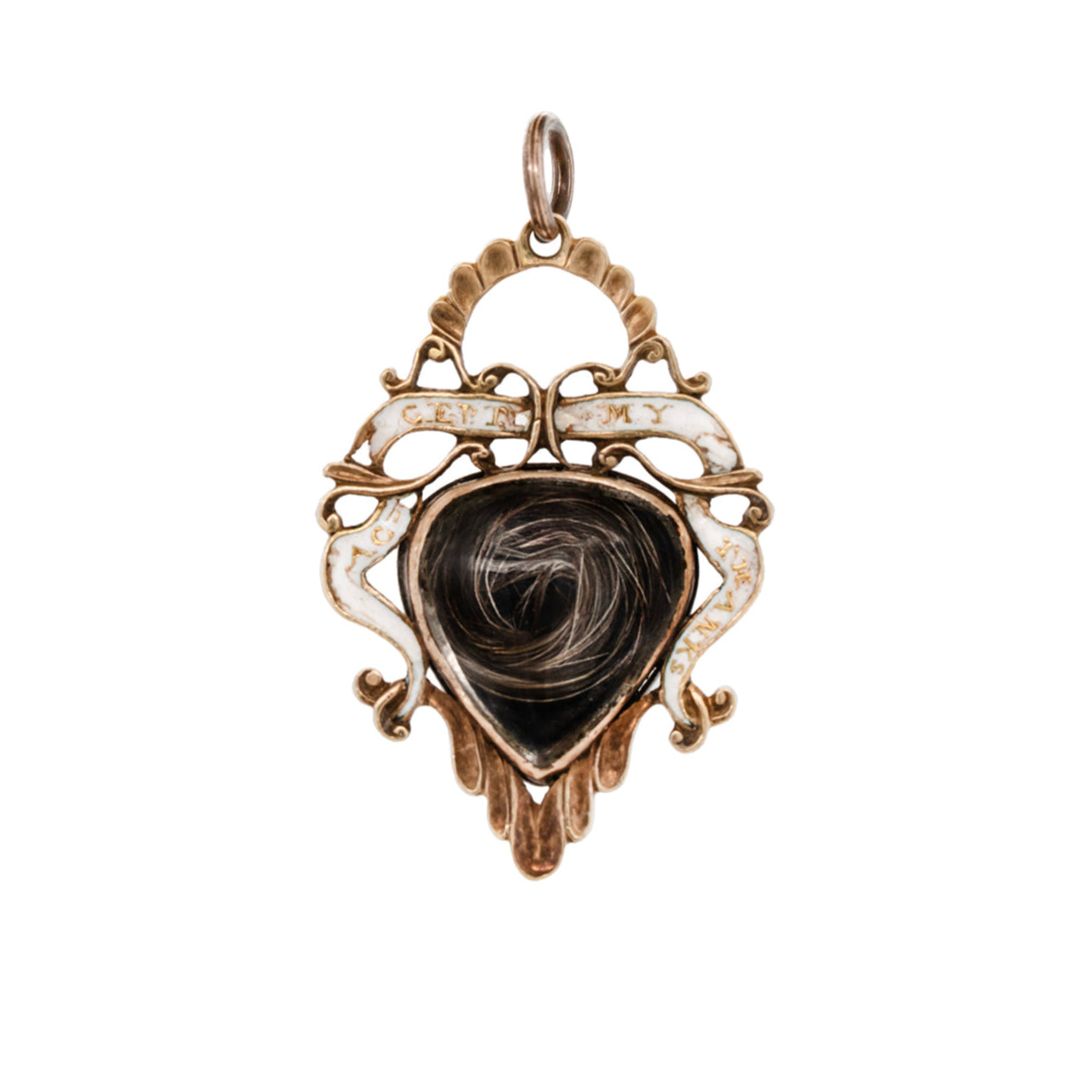 Georgian Enamel Locket-Charlotte Sayers Antique Jewellery