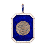 Georgian Enamel Pendant Locket-Charlotte Sayers Antique Jewellery