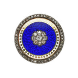 Georgian Enamel and Diamond Brooch-Charlotte Sayers Antique Jewellery