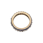 Georgian Enamel and Diamond Eternity Ring-Charlotte Sayers Antique Jewellery