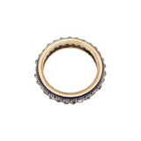 Georgian Enamel and Diamond Eternity Ring-Charlotte Sayers Antique Jewellery