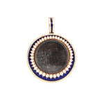 Georgian Enamel and Pearl Mourning Pendant-Charlotte Sayers Antique Jewellery