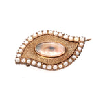 Georgian Eye Miniature Brooch-Charlotte Sayers Antique Jewellery