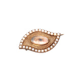 Georgian Eye Miniature Brooch-Charlotte Sayers Antique Jewellery