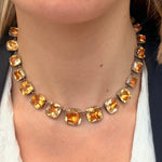 Georgian Foil Backed Citrine Rivière-Charlotte Sayers Antique Jewellery