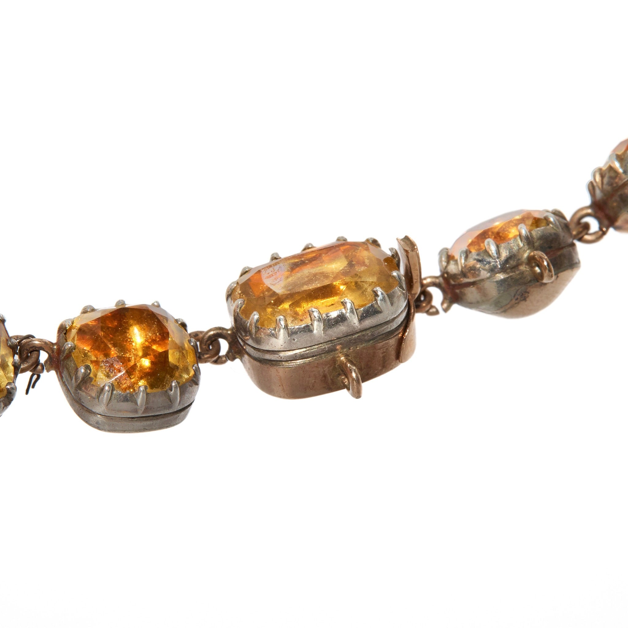 Georgian Foil Backed Citrine Rivière-Charlotte Sayers Antique Jewellery