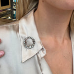 Georgian Foil Backed Diamond Brooch-Charlotte Sayers Antique Jewellery