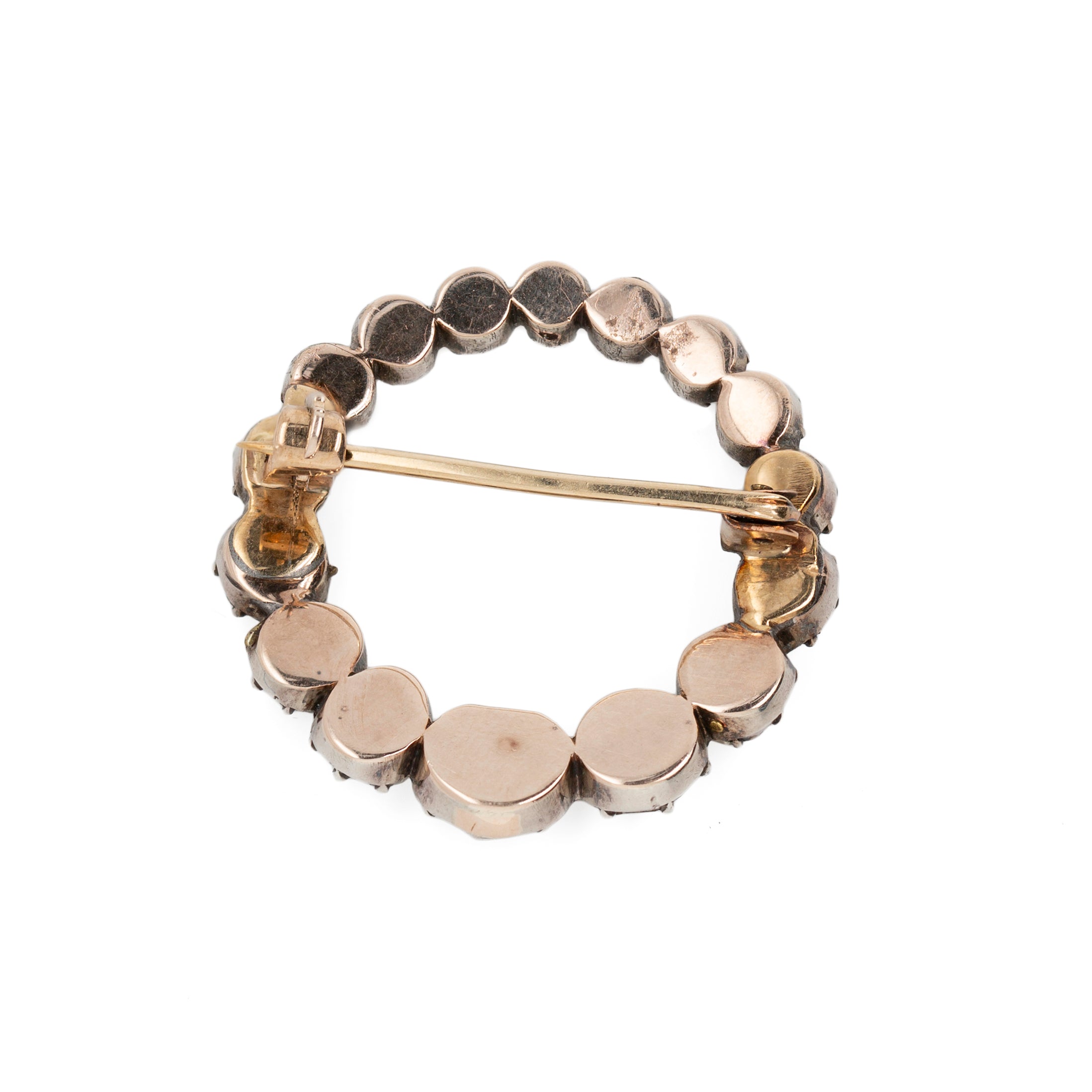 Georgian Foil Backed Diamond Brooch-Charlotte Sayers Antique Jewellery