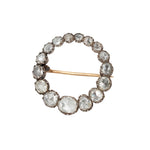 Georgian Foil Backed Diamond Brooch-Charlotte Sayers Antique Jewellery