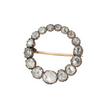 Georgian Foil Backed Diamond Brooch-Charlotte Sayers Antique Jewellery