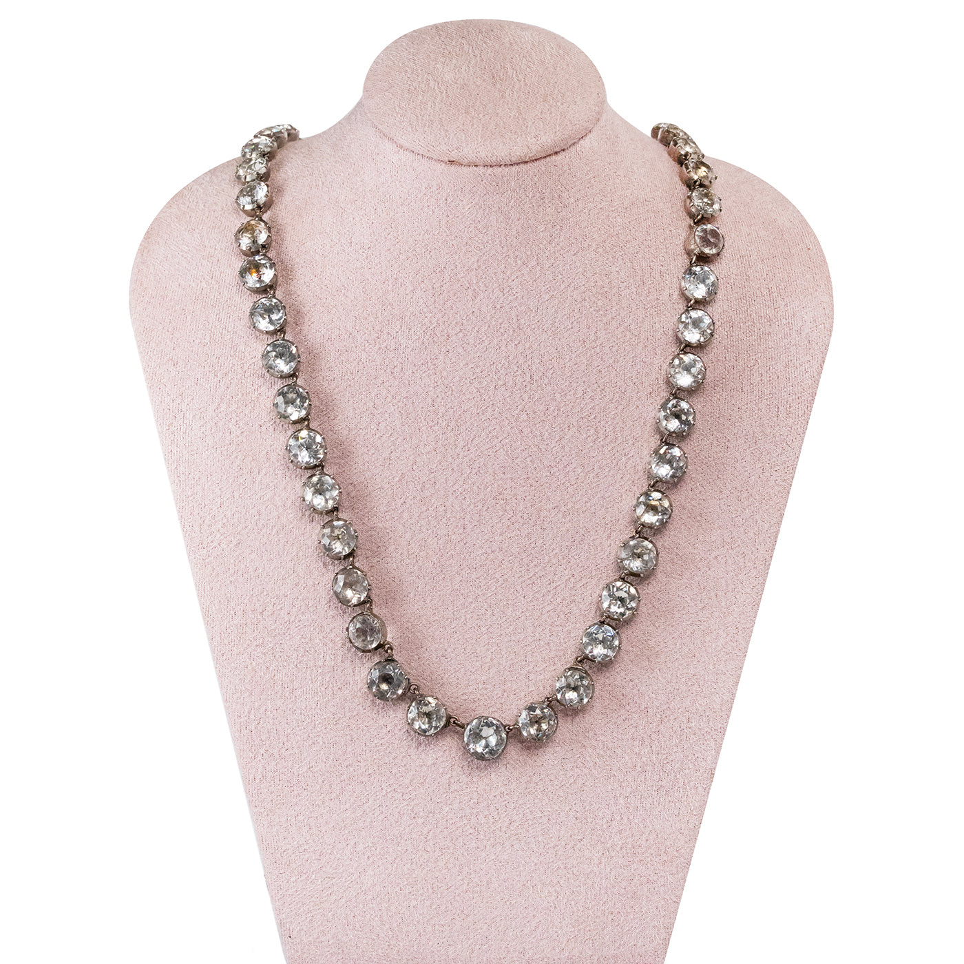 Georgian Foil Backed Paste Rivière-Charlotte Sayers Antique Jewellery