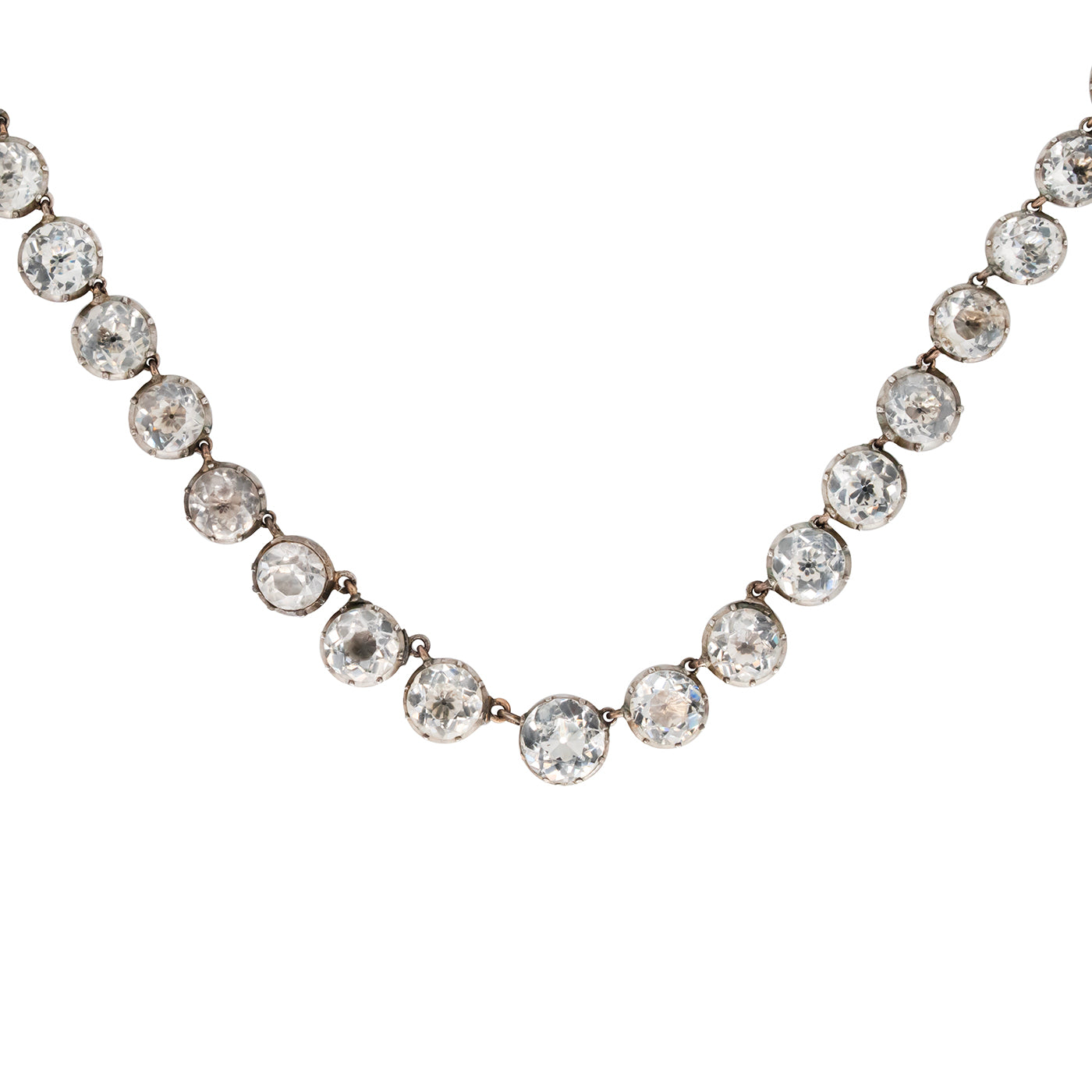 Georgian Foil Backed Paste Rivière-Charlotte Sayers Antique Jewellery