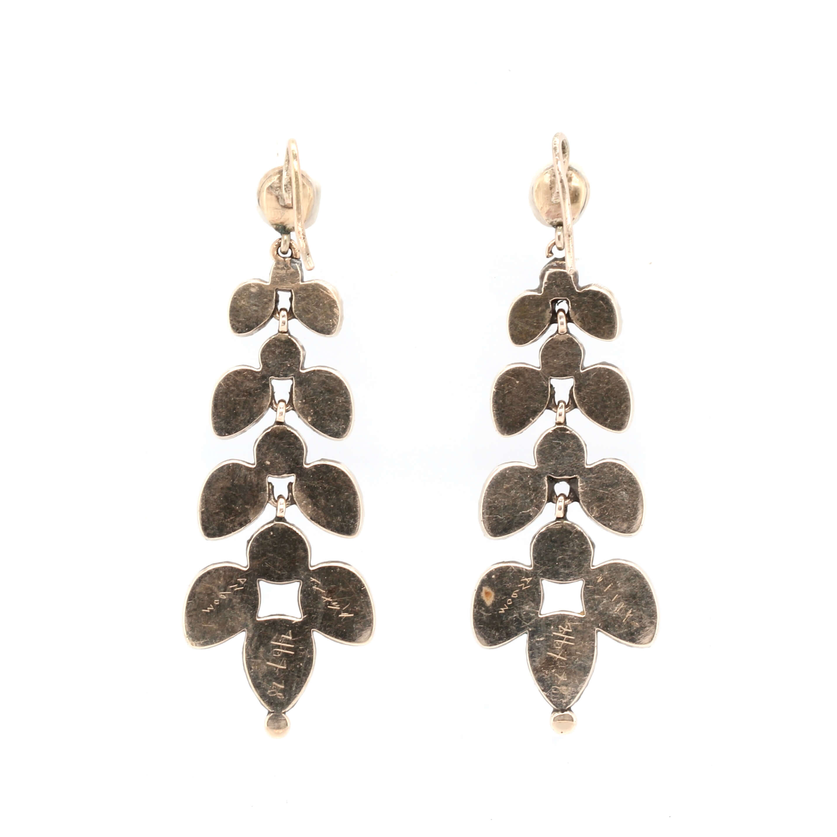 Georgian Garnet Earrings-Charlotte Sayers Antique Jewellery