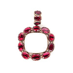 Georgian Garnet Locket Pendant-Charlotte Sayers Antique Jewellery