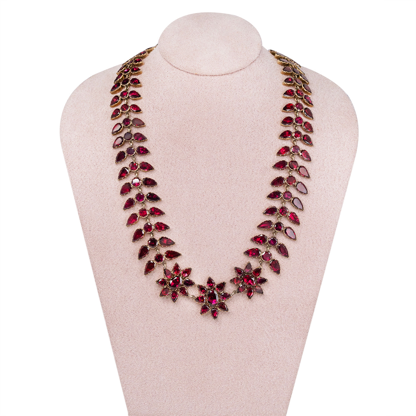 Georgian Garnet Necklace-Charlotte Sayers Antique Jewellery