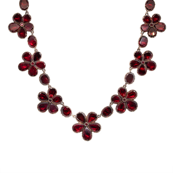 New” import handmade GARNET necklace 4㎜ Georgian Garnet Necklace 