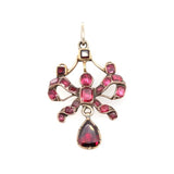 Georgian Garnet Pendant-Charlotte Sayers Antique Jewellery