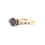 Georgian Garnet and Diamond Ring-Charlotte Sayers Antique Jewellery