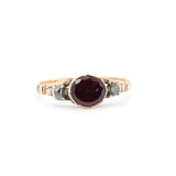 Georgian Garnet and Diamond Ring-Charlotte Sayers Antique Jewellery