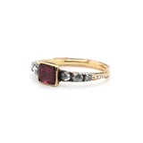 Georgian Garnet and Rose Diamond Ring-Charlotte Sayers Antique Jewellery