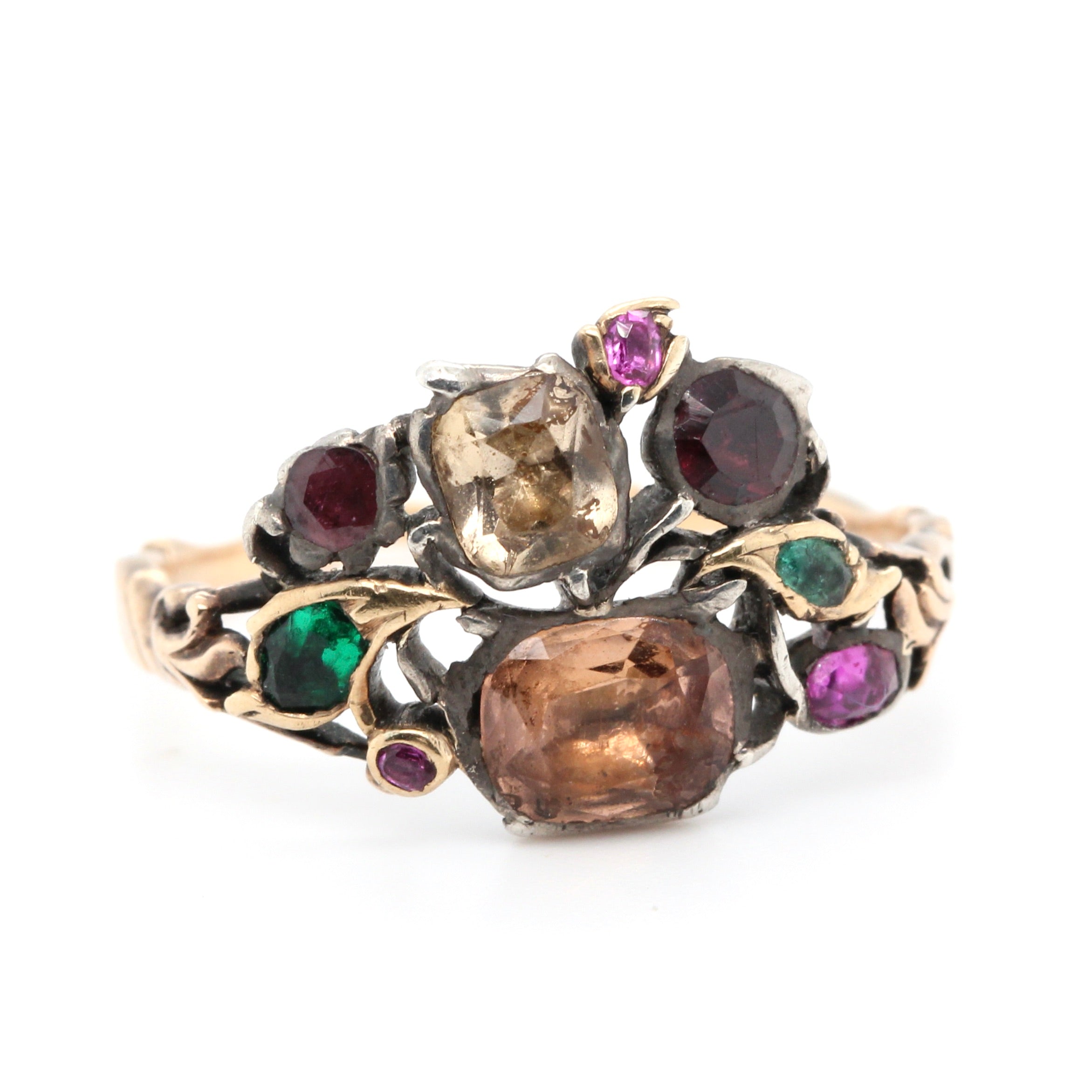 Georgian Giardinetti Ring-Charlotte Sayers Antique Jewellery