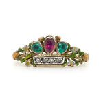 Georgian Giardinetti Ring-Charlotte Sayers Antique Jewellery