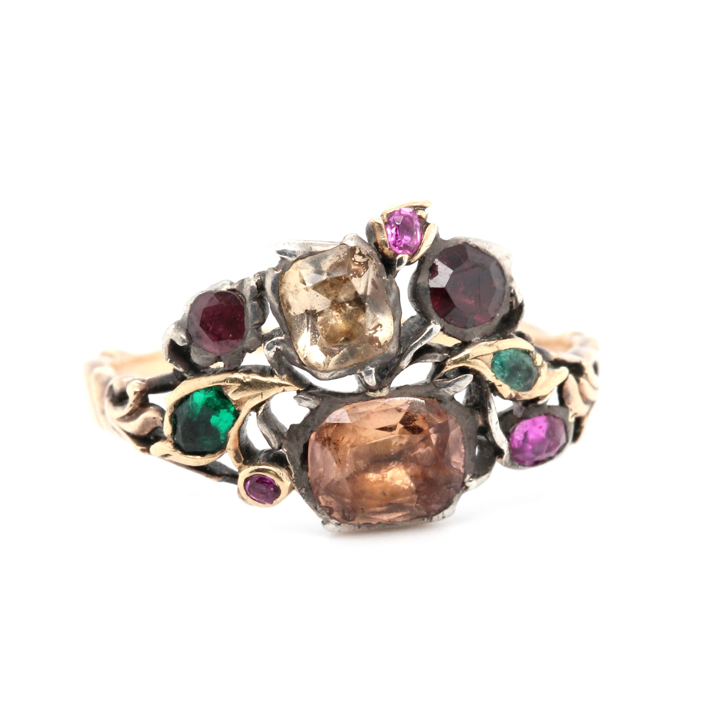 Georgian Giardinetti Ring-Charlotte Sayers Antique Jewellery