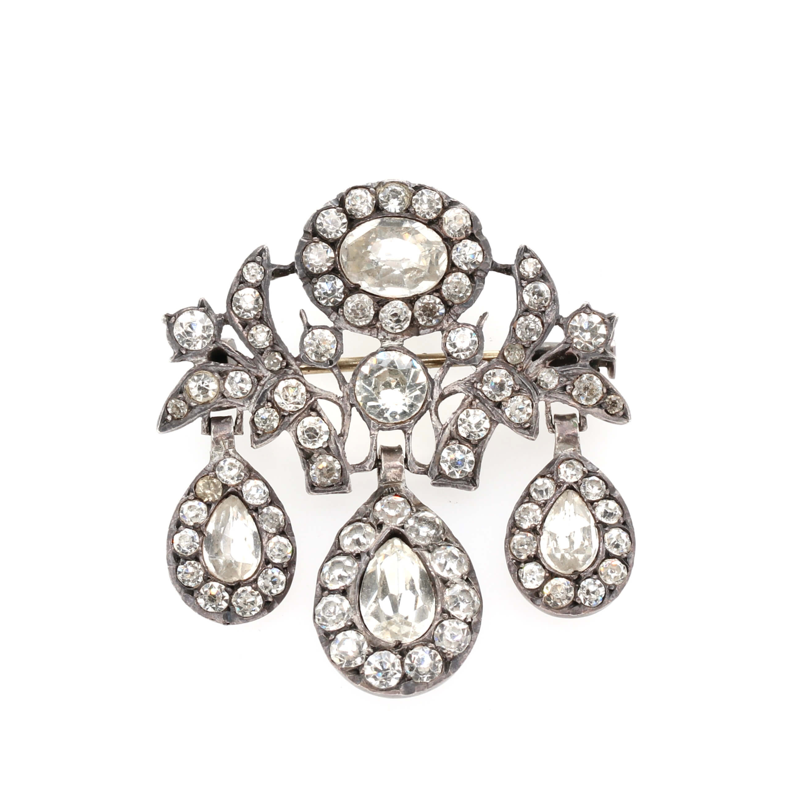 Georgian Girandole Brooch-Charlotte Sayers Antique Jewellery