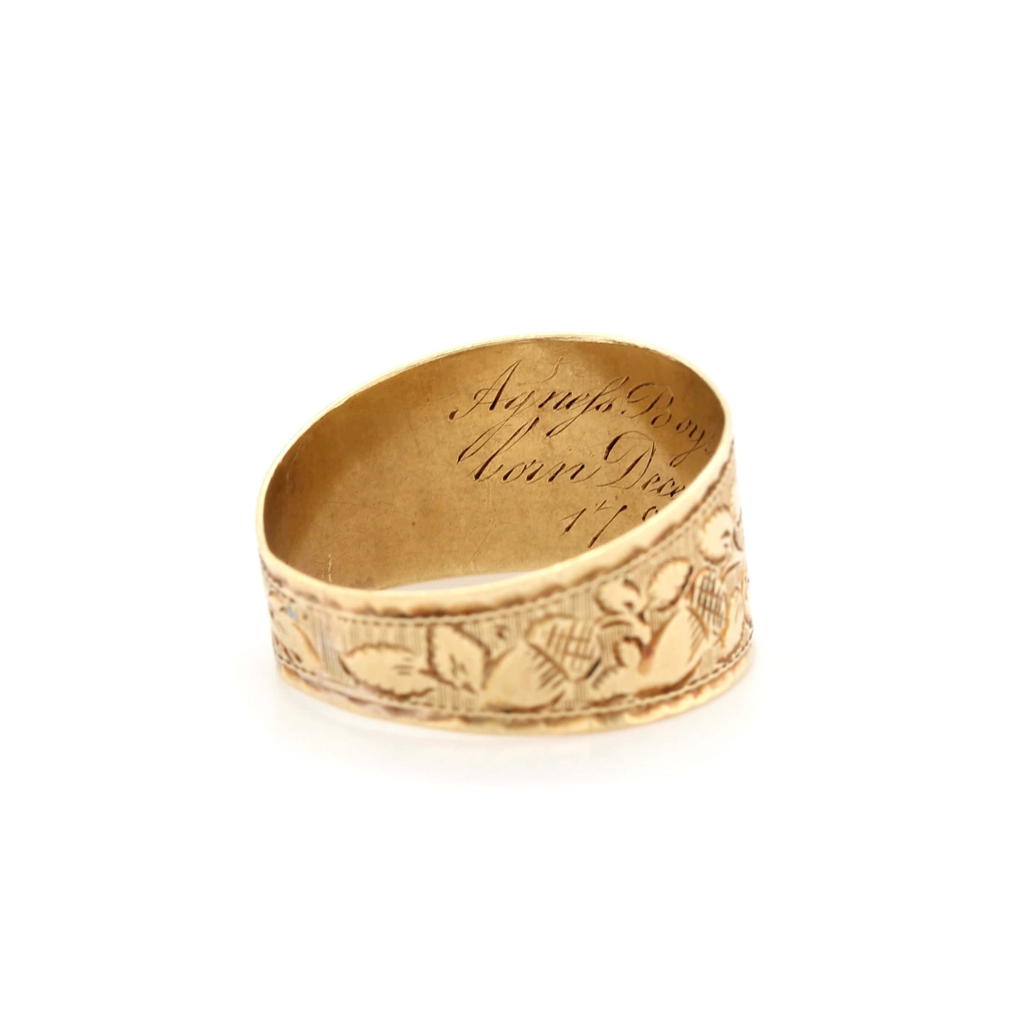 Georgian Gold Cigar Band Ring-Charlotte Sayers Antique Jewellery