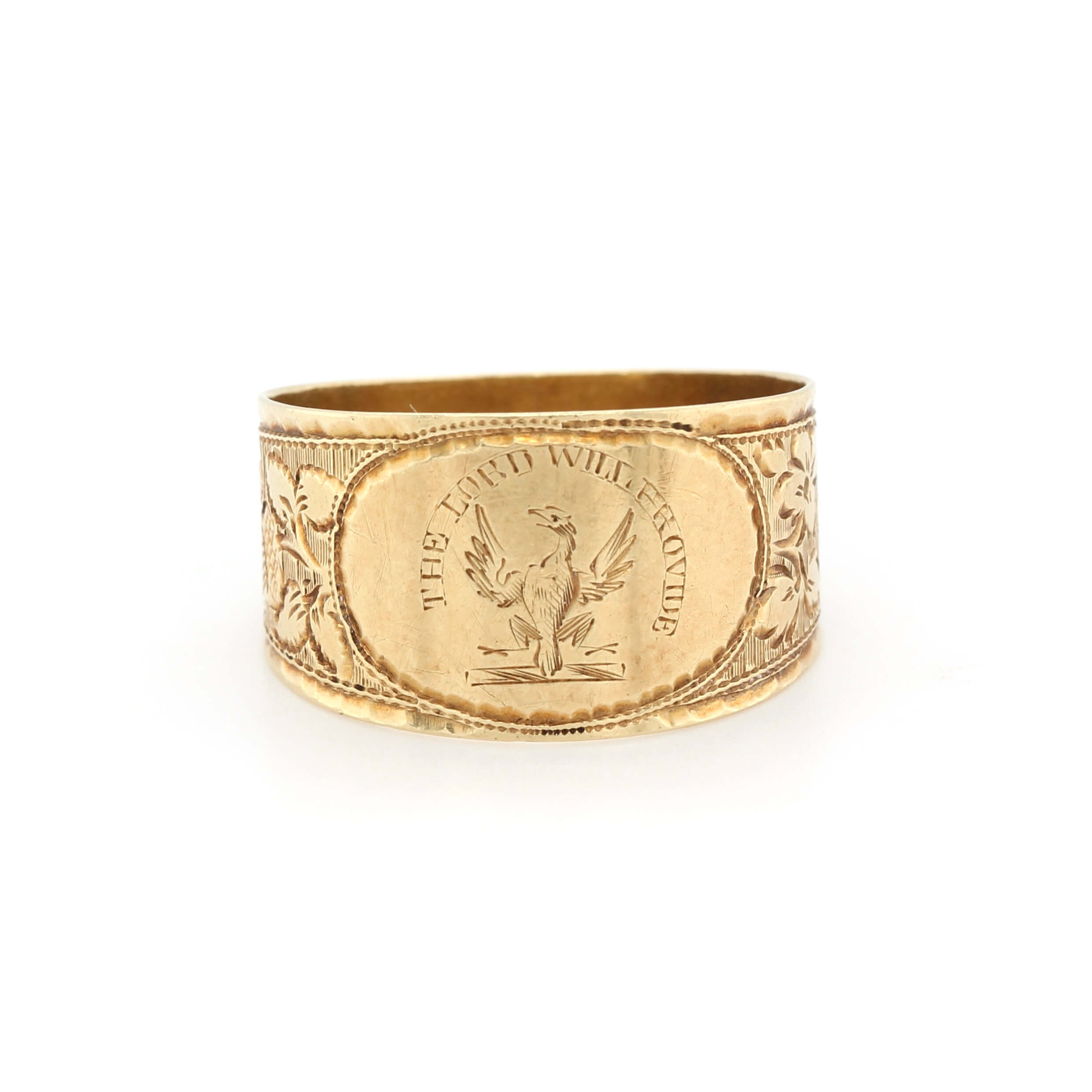 Georgian Gold Cigar Band Ring-Charlotte Sayers Antique Jewellery