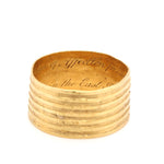 Georgian Gold Mourning Band " Lieut Edwd Baker"-Charlotte Sayers Antique Jewellery