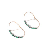 Georgian Green Paste Poissarde Earrings-Charlotte Sayers Antique Jewellery