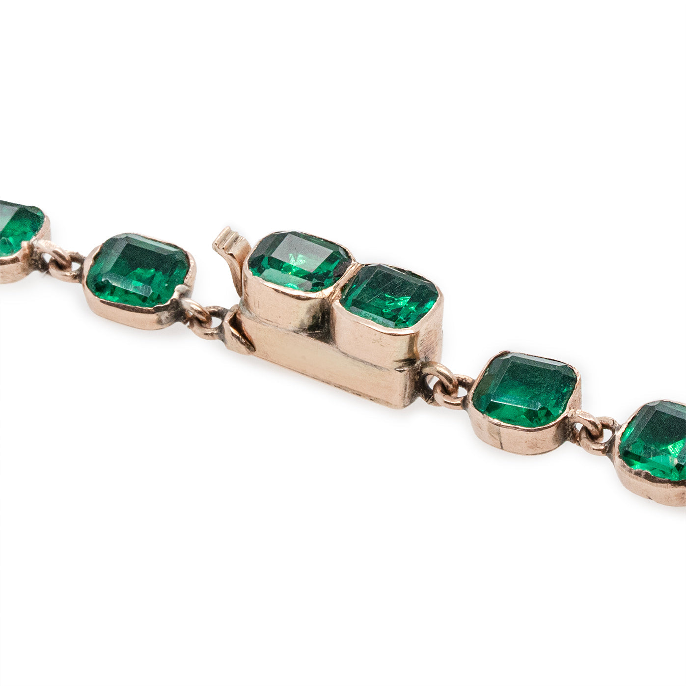 Georgian Green Paste Rivière-Charlotte Sayers Antique Jewellery