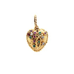 Georgian Heart Regard Pendant-Charlotte Sayers Antique Jewellery